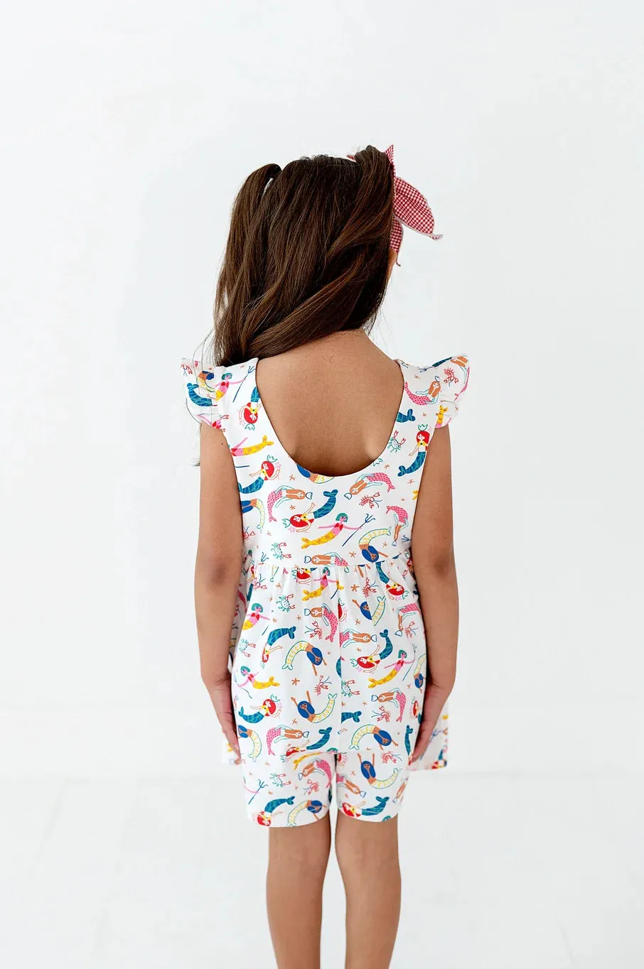 Macie Romper in Mermaid Whimsy